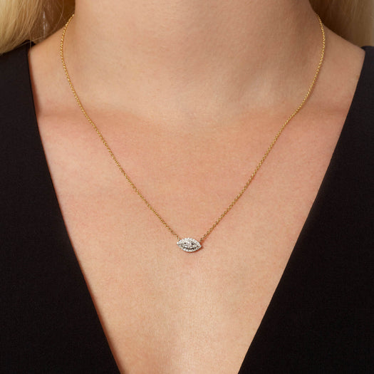Stone And Strand Diamond Muse Solitaire Necklace