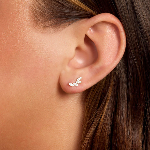 Stone And Strand Diamond Muses Tiara Studs