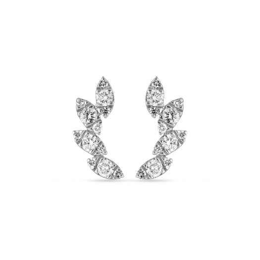 stone and strand Diamond Muses Tiara Studs