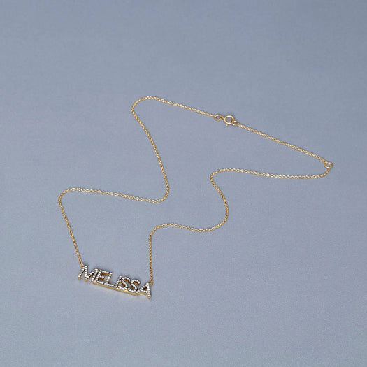 Stone And Strand Diamond Name Drop Necklace
