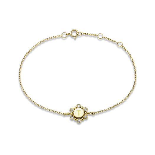 stone and strand Diamond Orbit Bracelet