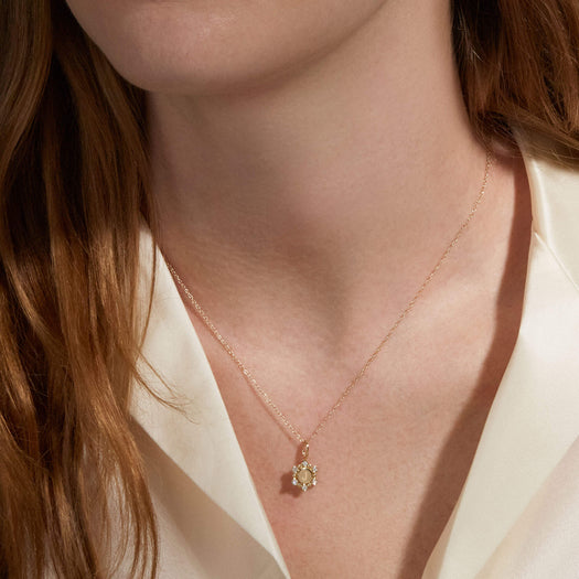 Stone And Strand Diamond Orbit Mini Medallion