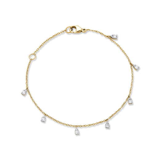 stone and strand Diamond Petal Bracelet