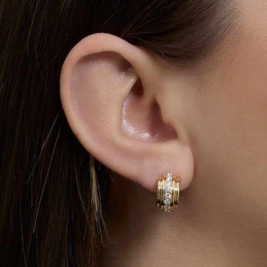 Stone And Strand Diamond Promenade Earrings