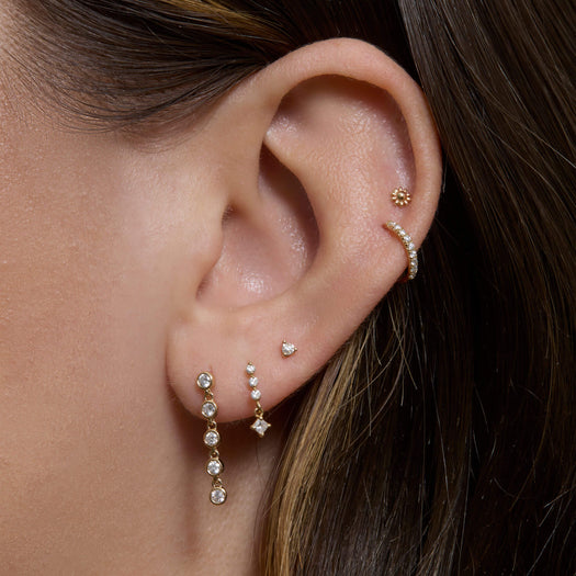 Stone And Strand Diamond Rally Tennis Earrings