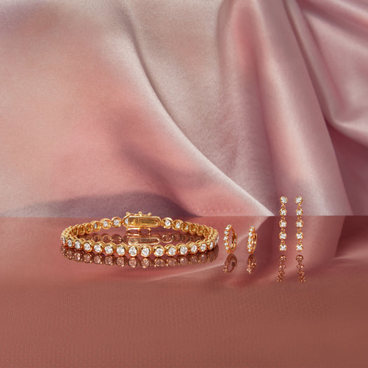 Stone And Strand Diamond Rally Tennis Earrings