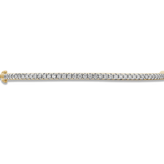 Stone And Strand Diamond Stroke Tennis Bangle