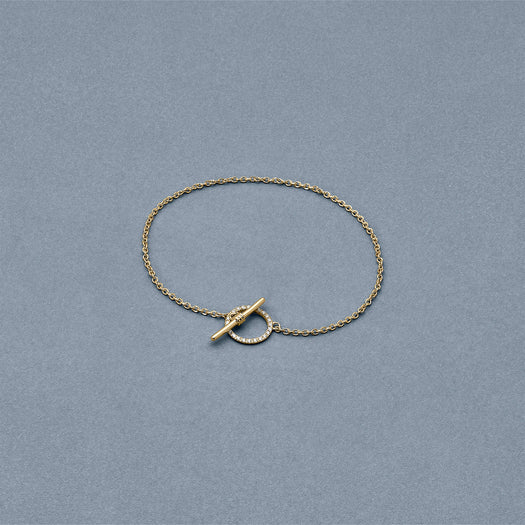 Stone And Strand Diamond Toggle Link Bracelet