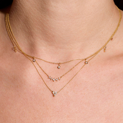 Stone And Strand Diamond Triad Necklace