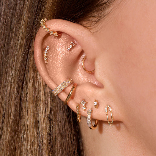 Stone And Strand Diamonds On Diamonds Ear Cuff
