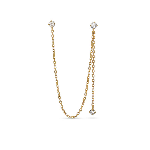 stone and strand Double Dip Diamond Stud