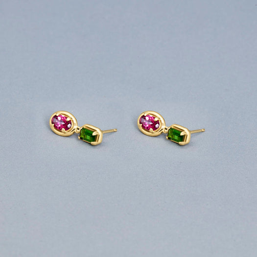 Stone And Strand Duchess Orchid Earrings