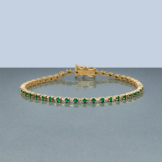 Stone And Strand Emerald Ace Tennis Bracelet