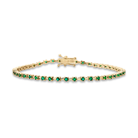 stone and strand Emerald Ace Tennis Bracelet
