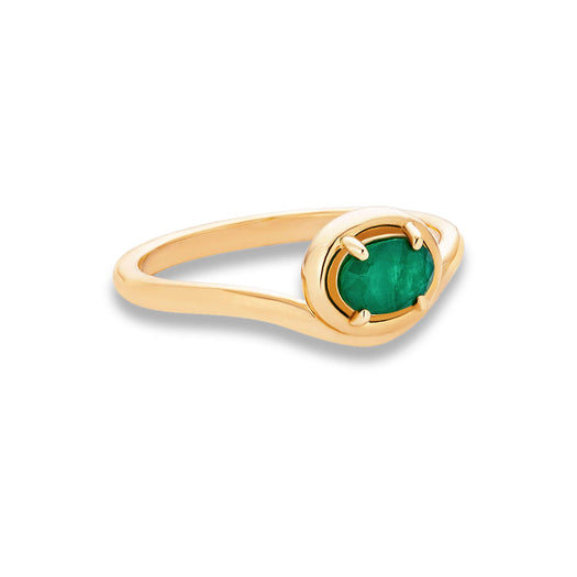 Stone And Strand Emerald Bonbon Merge Ring
