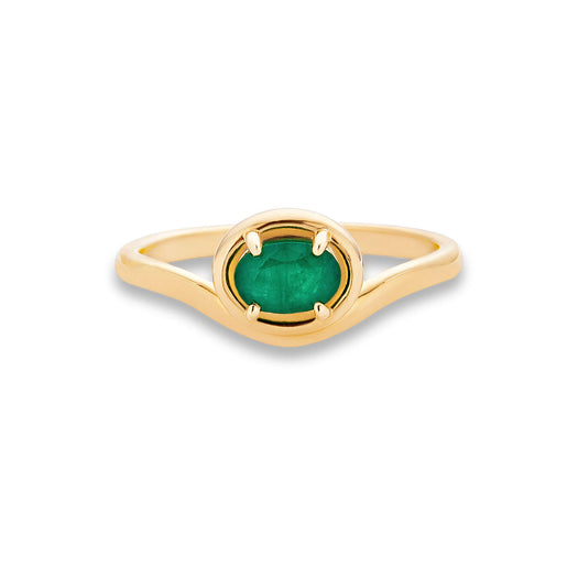 stone and strand Emerald Bonbon Merge Ring