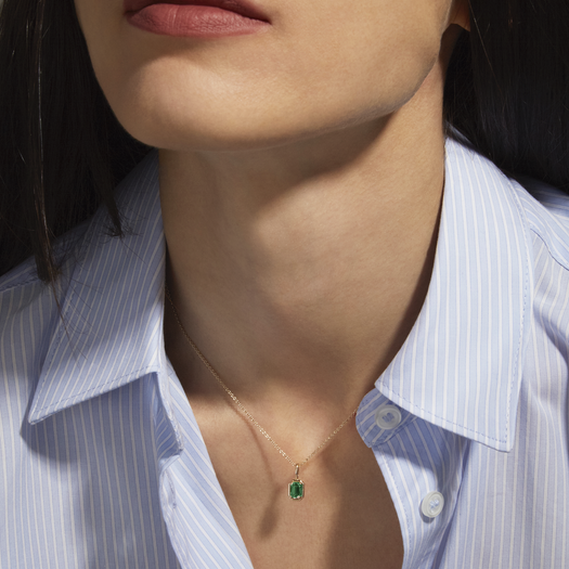 Stone And Strand Emerald Bonbon Necklace