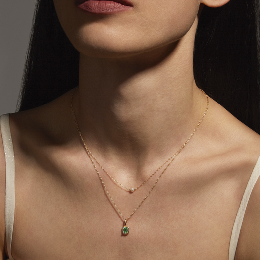 Stone And Strand Emerald Bonbon Necklace