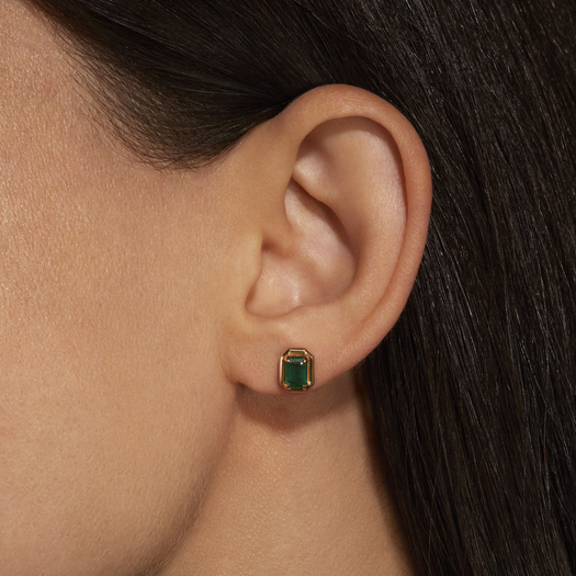 Stone And Strand Emerald Bonbon Studs
