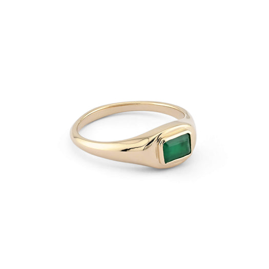 Stone And Strand Emerald Cut Birthstone Signet