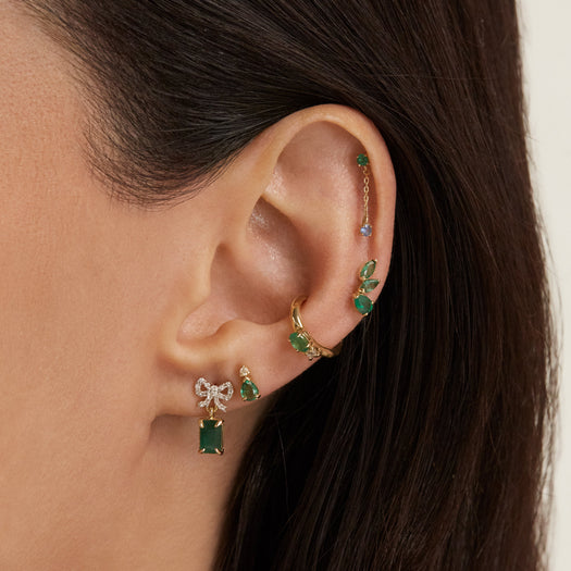 Stone And Strand Emerald Luxe Earcuff
