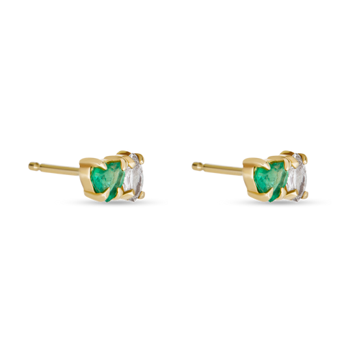 Stone And Strand Emerald Luxe Studs