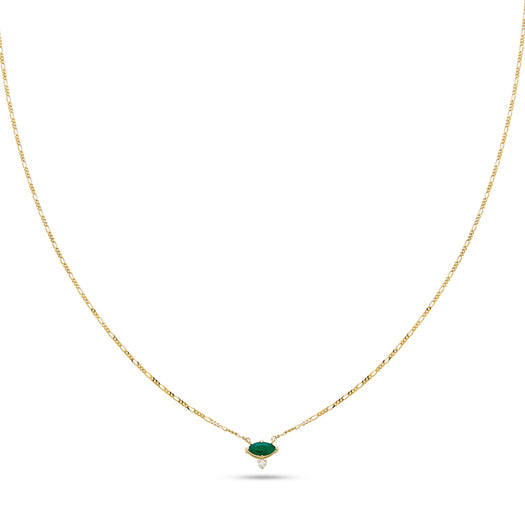 Stone And Strand Emerald Marquise Necklace