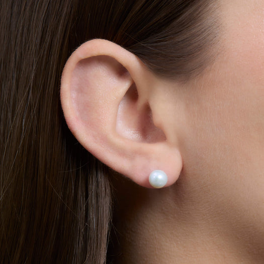 Stone And Strand Essential Gold Pearl Studs