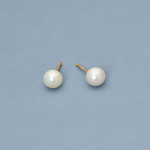 Stone And Strand Essential Gold Pearl Studs