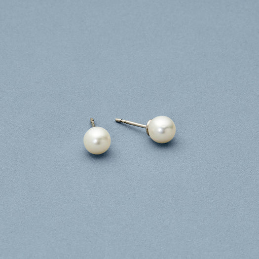 Stone And Strand Essential Silver Pearl Studs