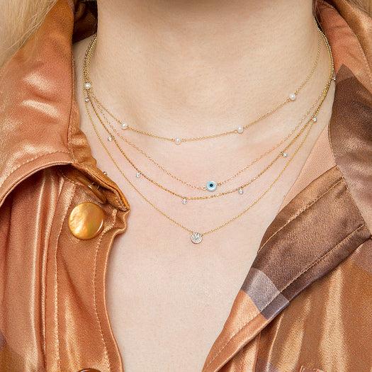 Stone And Strand Evil Eye Necklace