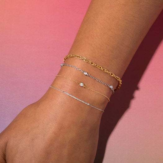 Stone And Strand Fairy Lights Diamond Bracelet