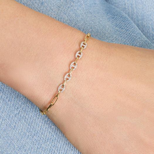 Stone And Strand Fine Diamond Maritime Bracelet