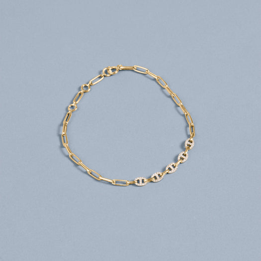 Stone And Strand Fine Diamond Maritime Bracelet