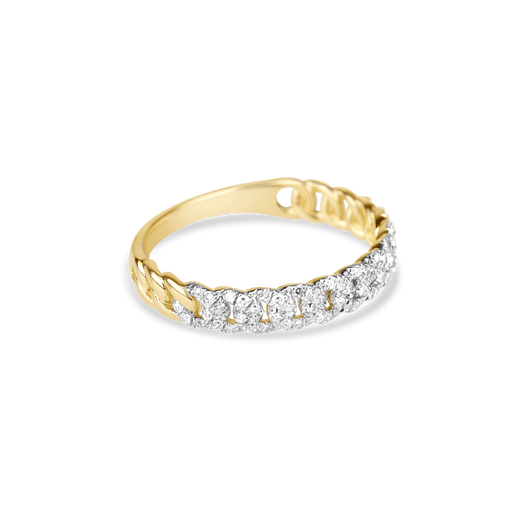 Stone And Strand Fine Diamond Pave Chain Ring