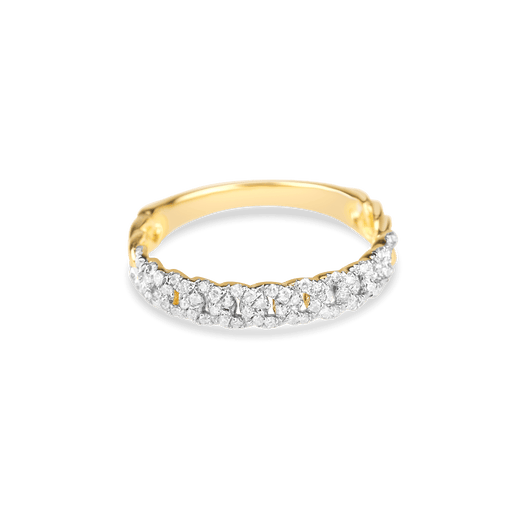 stone and strand Fine Diamond Pave Chain Ring
