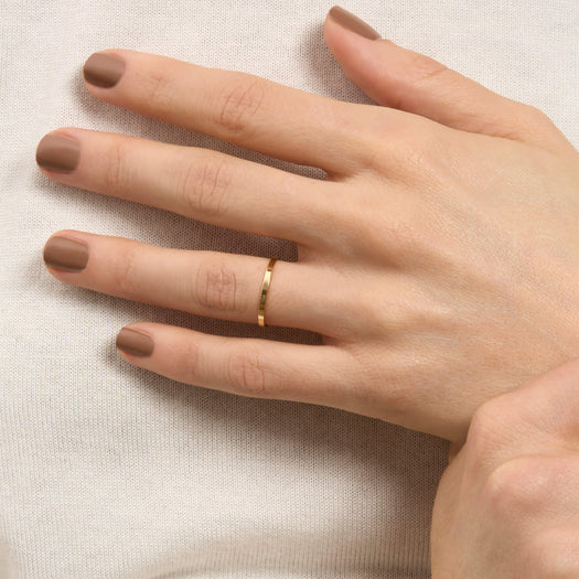 Stone And Strand Fine Flat Band