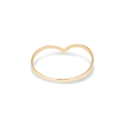 Stone And Strand Fine Gold V Ring