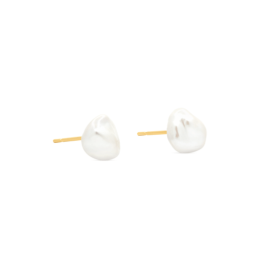 Stone And Strand Freeform Pearl Studs