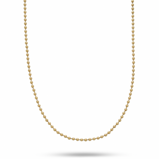 stone and strand Gold Ball Chain Choker