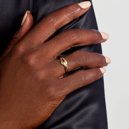Stone And Strand Gold Bridle Ring