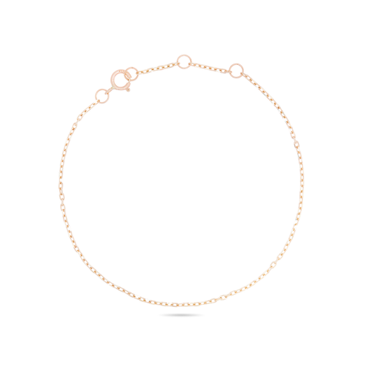 stone and strand Gold Chain Bracelet