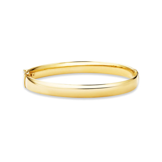 stone and strand Gold Cigar Bangle