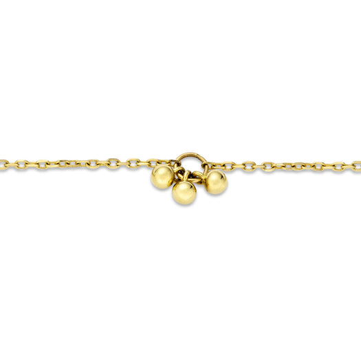 Stone And Strand Gold Cluster Anklet