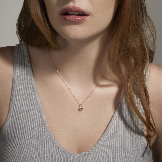 Stone And Strand Gold Drop Necklace