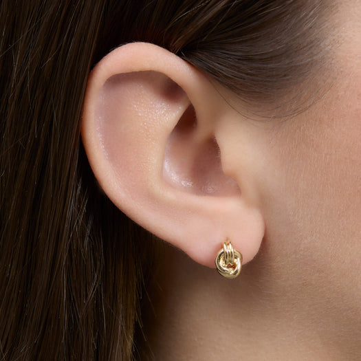 Stone And Strand Gold Forme Dainty Knot Studs