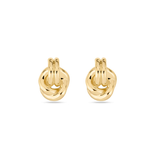 stone and strand Gold Forme Dainty Knot Studs