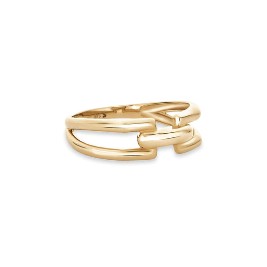 Stone And Strand Gold Harness Ring