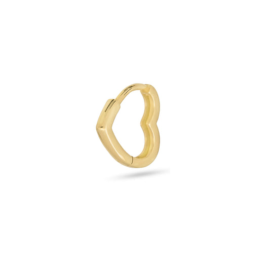 Stone And Strand Gold Heart Huggie Single Earring