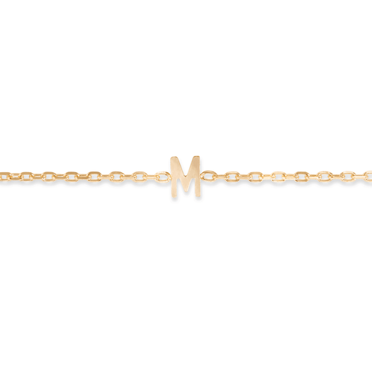 Stone And Strand Gold Initial Bracelet